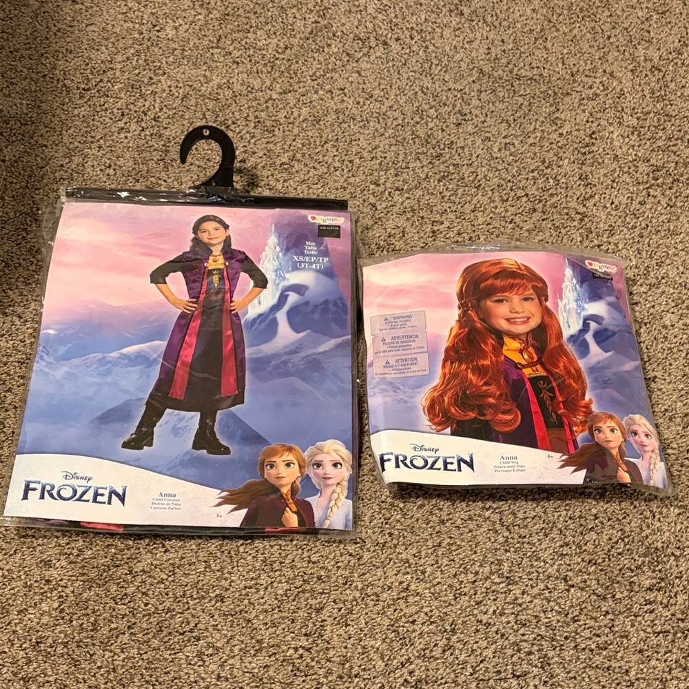 Disney Frozen Anna Costume - Black and Pink